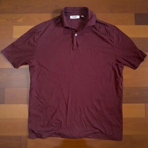 Free w/ $20 Purchase / 100% Cotton Murano Burgundy Liquid Luxury Collared Shirt